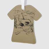 Libra Constellation Map Hevelius circa 1690 Ornament (voorkant)