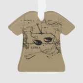 Libra Constellation Map Hevelius circa 1690 Ornament (voorkant)