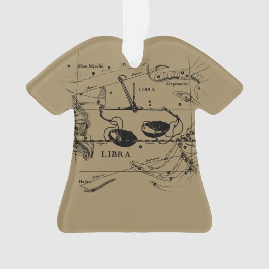 Libra Constellation Map Hevelius circa 1690 Ornament (voorkant)