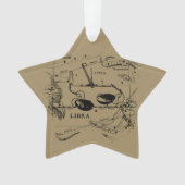 Libra Constellation Map Hevelius vers 1690 (devant)