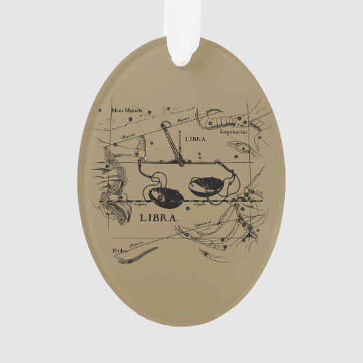 Libra Constellation Map Hevelius vers 1690 (dos)