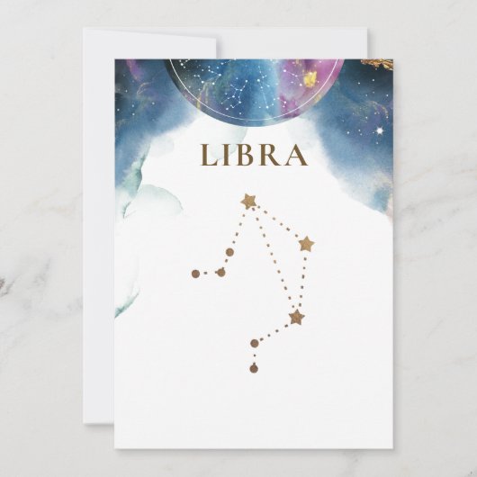Libra Constellation, Numéro de table céleste (Devant)