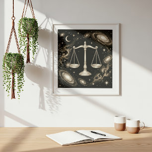 Libra Dierenriem Hemel Astrologie Poster