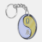 Libra en Metal Dragon Sleutelhanger (Voorkant Links)