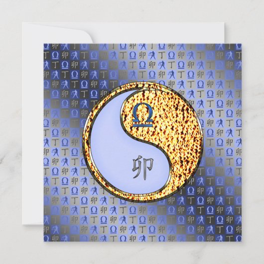 Libra & Fire Rabbit Kaart (Voorkant)