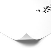 Libra Gepersonaliseerde Zodiac Aangepaste naam Perfect Poster (Hoek)