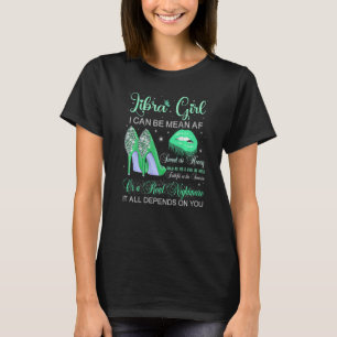 Libra Girl Birthday Green High Heels Driving Lips T-shirt