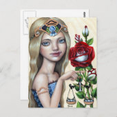Libra Girl Briefkaart (Voorkant / Achterkant)