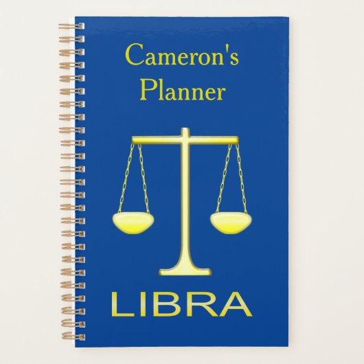 Libra Golden Scales Star Sign Custom (Devant)