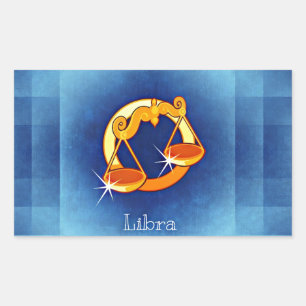 libra horoscoop rechthoekige sticker