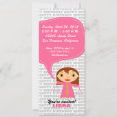 Libra Invitation fête d'anniversaire (Dos)
