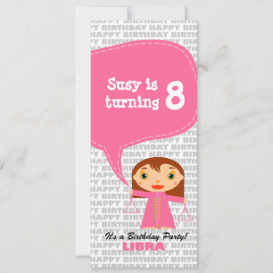 Libra Invitation fête d'anniversaire