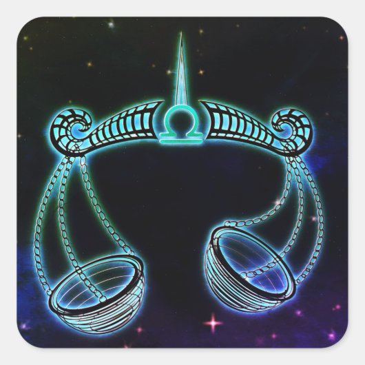 libra les écailles stickers zodiac (Devant)