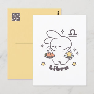 Libra Loppi Tokki Konijn Zodiac Serie Briefkaart