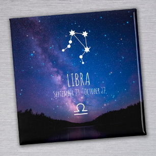 Libra   Magnet de constellation zodiaque personnal