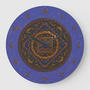 Libra Mandala Clock Grote Klok