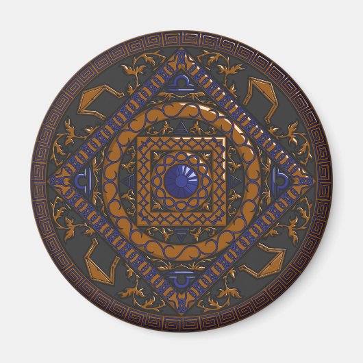 Libra Mandala Magnet (Devant)