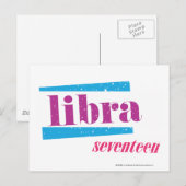 Libra Paars Briefkaart (Voorkant / Achterkant)