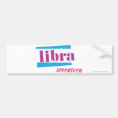 Libra Paars Bumpersticker (Voorkant)