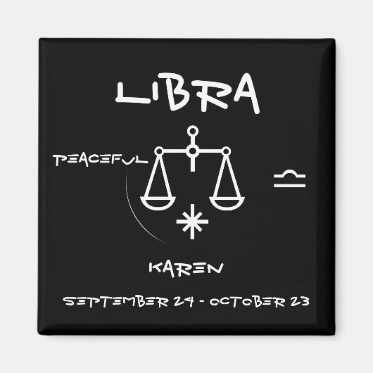 Libra personaliseren magneet (Voorkant)