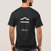 Libra Personalized T-shirt (Achterkant)