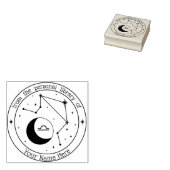 Libra Personalized Zodiac Book Stamp Rubberstempel (Gestempeld)