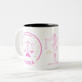 Libra personnalisée Zodiac 11 oz de café Mug (Devant gauche)