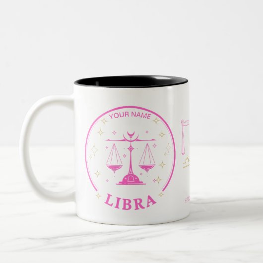 Libra personnalisée Zodiac 11 oz de café Mug (Gauche)