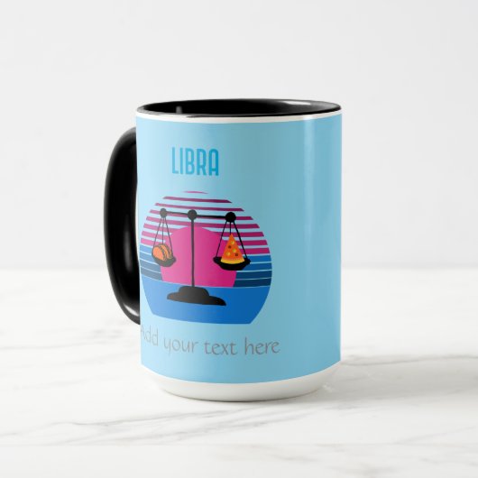 Libra Pizza et Taco Mug (Devant gauche)