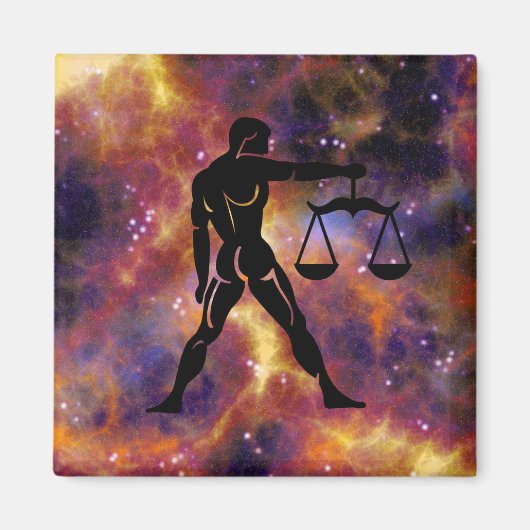 libra scales magnet (Devant)