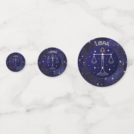 Libra Scales Zodiac Design Table Confetti (Devant)
