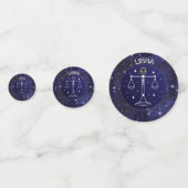 Libra Scales Zodiac Design Table Confetti (Derrière)