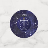 Libra Scales Zodiac Design Table Confetti (Petit recto)