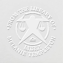 Libra Scales Zodiac Signe "De la bibliothèque de"