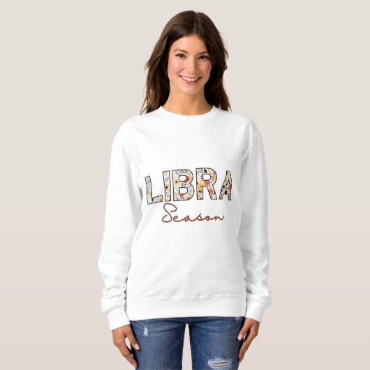 Libra seizoen sweatshirt voor vrouwen (Voorkant volledig)