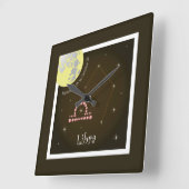 Libra September 24 to October 23 Uhr Vierkante Klok (Hoek)