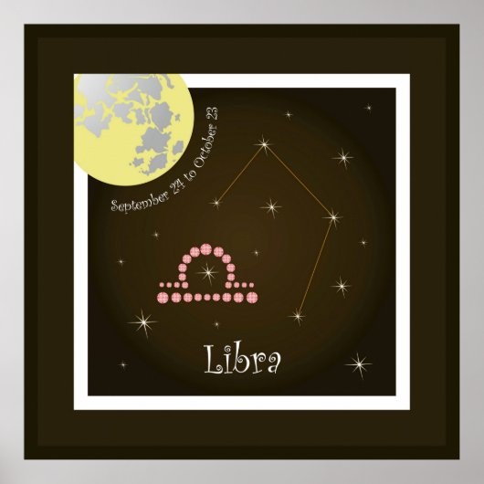 Libra Septembre 24 to October 23 Poster (Devant)