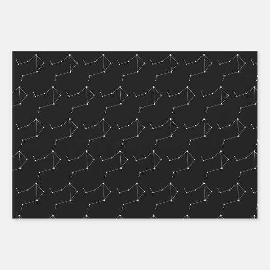 Libra Set de 3 feuilles de papier d'enrobage (Devant 3)