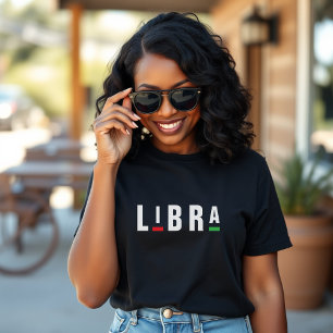 Libra Sterrenbeeld Astrologie Retro 90s Verjaardag T-shirt