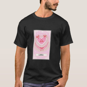 Libra Sterrenbeeld Kaart Meisjesachtige Coquette S T-shirt