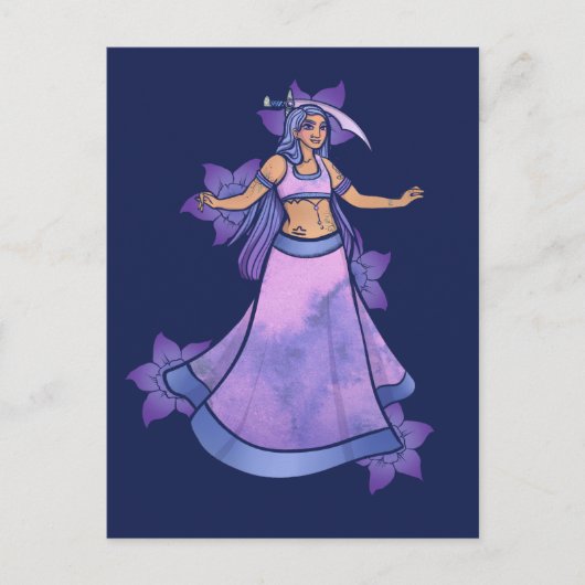 Libra Sword Belly Dancer Briefkaart (Voorkant)