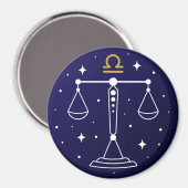 Libra the Scales Zodiac Sign Magnet (Recto/Verso)