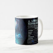 Libra-Themed Nutritional Value Koffiemok (Voorkant rechts)