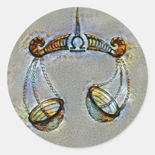 Libra Venice Ronde Sticker