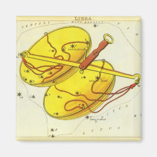 Libra Weegschaal Antieke Constellatie Urania's Spi Magneet