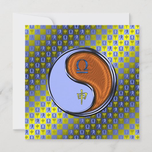 Libra & Wood Monkey Kaart (Voorkant)