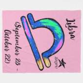 Libra Worpdeken Fleece Deken (Voorkant (Horizontaal))