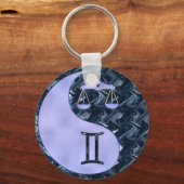 Libra Yin Yang Sleutelhanger (Voorkant)