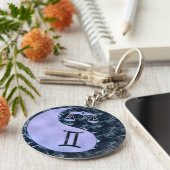 Libra Yin Yang Sleutelhanger (Zijkant)