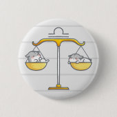Libra Zodiac Animal Button (Voorkant)